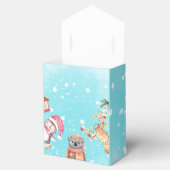 Waldtiere Elegantes Winter Baby Shower Party Geschenkschachtel (Geöffnet)