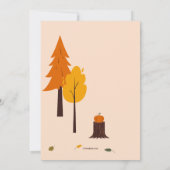 Waldtiere erwärmen sich einladung (Rückseite)