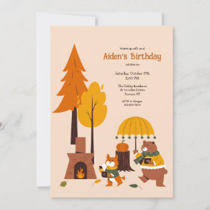 Waldtiere erwärmen sich einladung