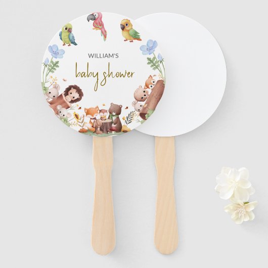 Waldtiere Fächer (Vorne und Hinten)