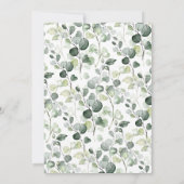 Waldtiere fahren durch Kinderdusche Einladung (Rückseite)