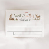 Waldtiere Familientradition Karte