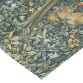 WALDTIERE Fasan, Fox, Macht, grüne Blüte Kurzer Tischläufer (Ecke)