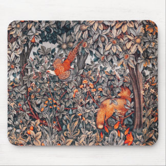 WALDTIERE Fasan, Rotfuchs, Graublüter Mousepad