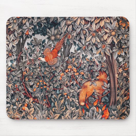 WALDTIERE Fasan, Rotfuchs, Graublüter Mousepad (Vorne)