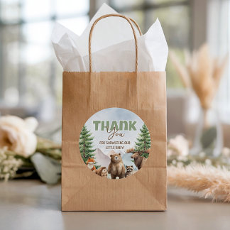 Waldtiere Favor Danke-Tag Geschenkanhänger