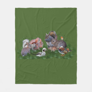 Waldtiere Fleece Blanket