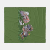 Waldtiere Fleece Blanket (Vorderseite (Horizontal))