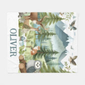 Waldtiere Fleecedecke (Vorderseite (Horizontal))