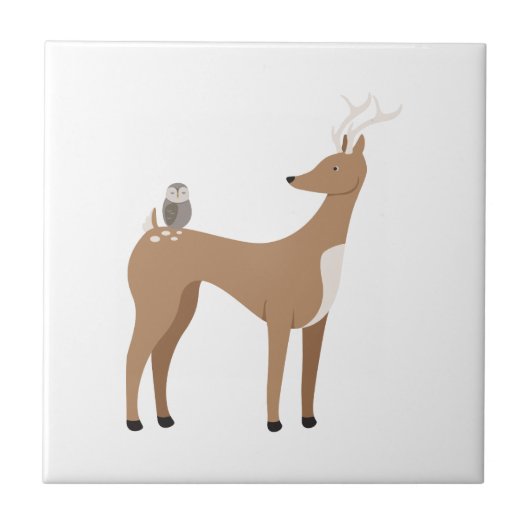 Waldtiere Fliese (Vorderseite)