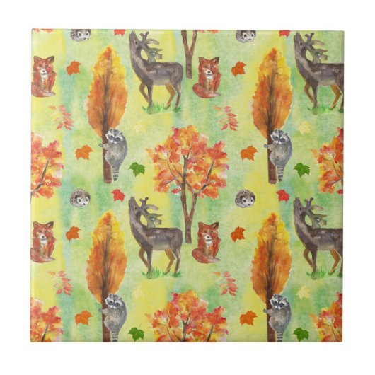 Waldtiere Fliese (Vorderseite)