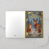 Waldtiere Fohlen Weihnachtsgrüße Karte (Äußere Ablage)