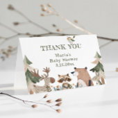 Waldtiere Forest Baby Dusche Danke Karte