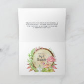 Waldtiere | Forest Baby Shower Danke (Innenseite)