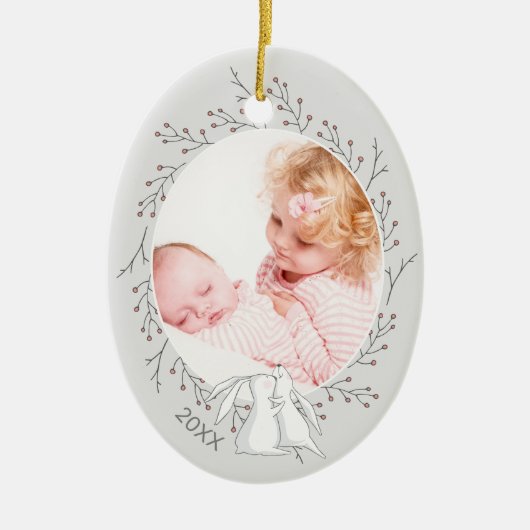 Waldtiere | FOTO Keramik Ornament (Vorne)