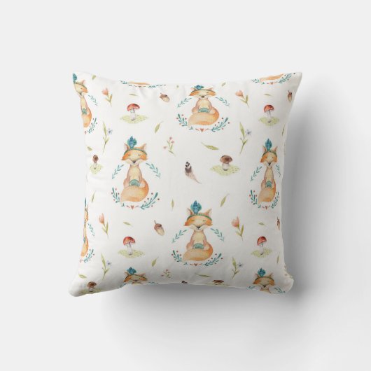 Waldtiere Fox Decorative Pillow Kissen (Rückseite)