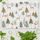 Waldtiere Fox Geschirrtuch (Gefaltet)