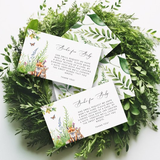 Waldtiere Fox Kaninchenbücher für Kinder Begleitkarte