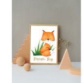 Waldtiere Fox Kinderzimmer Poster