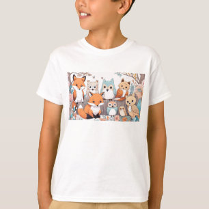 Waldtiere - Fox und Owl T-Shirt