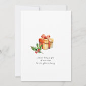 Waldtiere frohe kleine Weihnachtsfeier Party Einladung (Rückseite)