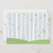 Waldtiere Frühjahr oder Sommerdusche Einladung (Rückseite)