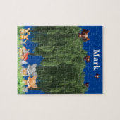 Waldtiere Füchse Kaninchen und mehr Puzzle (Horizontal)