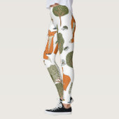 Waldtiere: Füchse, Vogelmuster Leggings (Links)