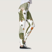 Waldtiere: Füchse, Vogelmuster Leggings (Rechts)