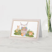 Waldtiere Geburtskarte Karte (Vorderseite)