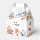 Waldtiere Geburtstag personalisiert Geschenkschachtel (Rückseite)