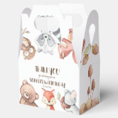 Waldtiere Geburtstag personalisiert Geschenkschachtel (Geöffnet)