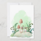 Waldtiere Geburtstagsfeier Einladung (Rückseite)