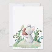 Waldtiere Geburtstagsfeier Einladung (Rückseite)