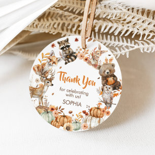 Waldtiere - Geburtstagsparty Geschenkanhänger