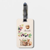 Waldtiere Gepäckanhänger (Rückseite vertikal)