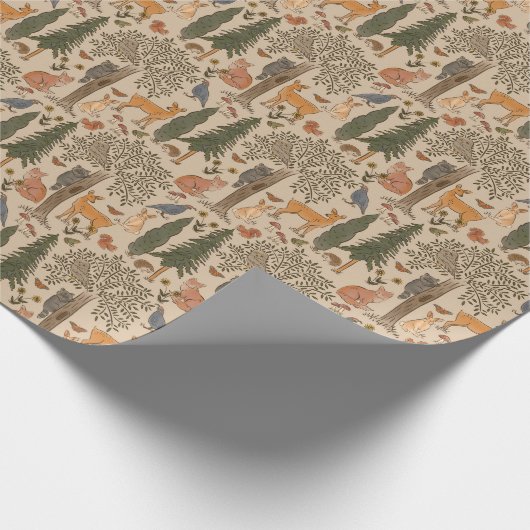 Waldtiere Geschenkpapier (Ecke)