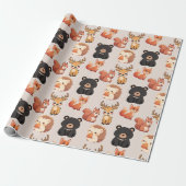 Waldtiere Geschenkpapier (Ungerollt)