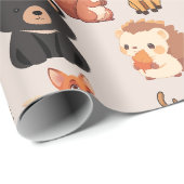 Waldtiere Geschenkpapier (Rolleneckpunkt)