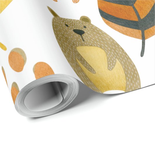 Waldtiere Geschenkpapier (Rolleneckpunkt)