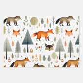 Waldtiere Geschenkpapier Set (Vorderseite 3)