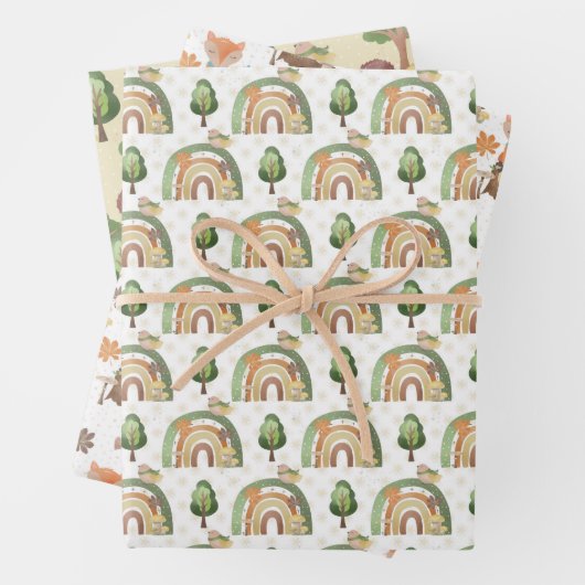 Waldtiere Geschenkpapier Set (Beispiel)