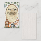 Waldtiere geschlechtsneutrale Windelraffinerie Begleitkarte (Vorne/Hinten)