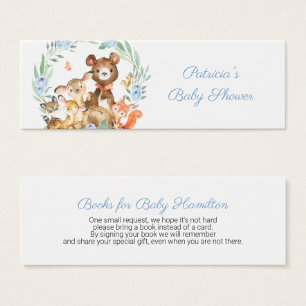 Waldtiere Grün Babyshower Buchanfrage
