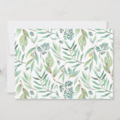 Waldtiere Grünantrieb mit Babydusche Einladung (Rückseite)