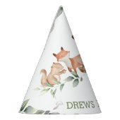 Waldtiere Grüne 1. Geburtstagsjunge Partyhütchen (Links)