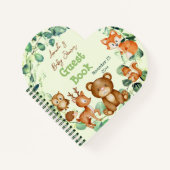 Waldtiere Grüne Eukalyptus Gästebuch Notizblock (Vorderseite)