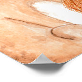 Waldtiere Grünes Begrüßungspapier Poster (Ecke)