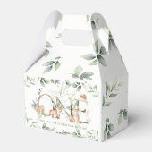 Waldtiere Grünflächen Neutral 1. Geburtstag Geschenkschachtel (Rückseite)