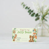 Waldtiere Grünpflanzen Eukalyptus Baby Game Visitenkarte (Stehend Vorderseite)